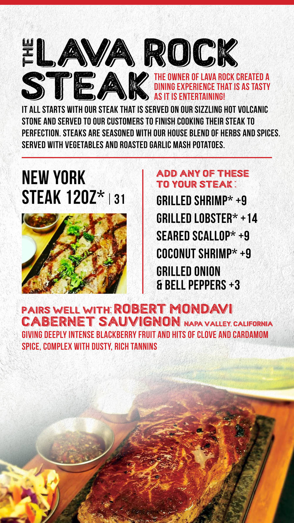 Lava rock bar and grill online